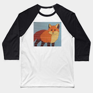 Dotted Orange Fox Baseball T-Shirt